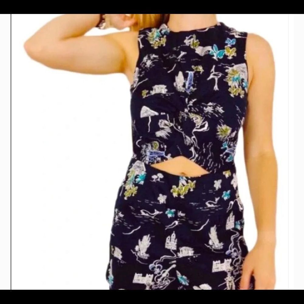 Zara black vacation destination cut out romper size M beach resort relaxed - Picture 3 of 9